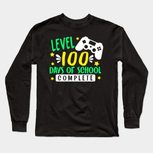 Level 100 days of school complete Long Sleeve T-Shirt